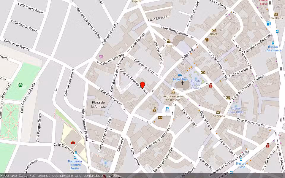 Mapa de Subasta Inmueble (Vivienda) en Illescas, Toledo