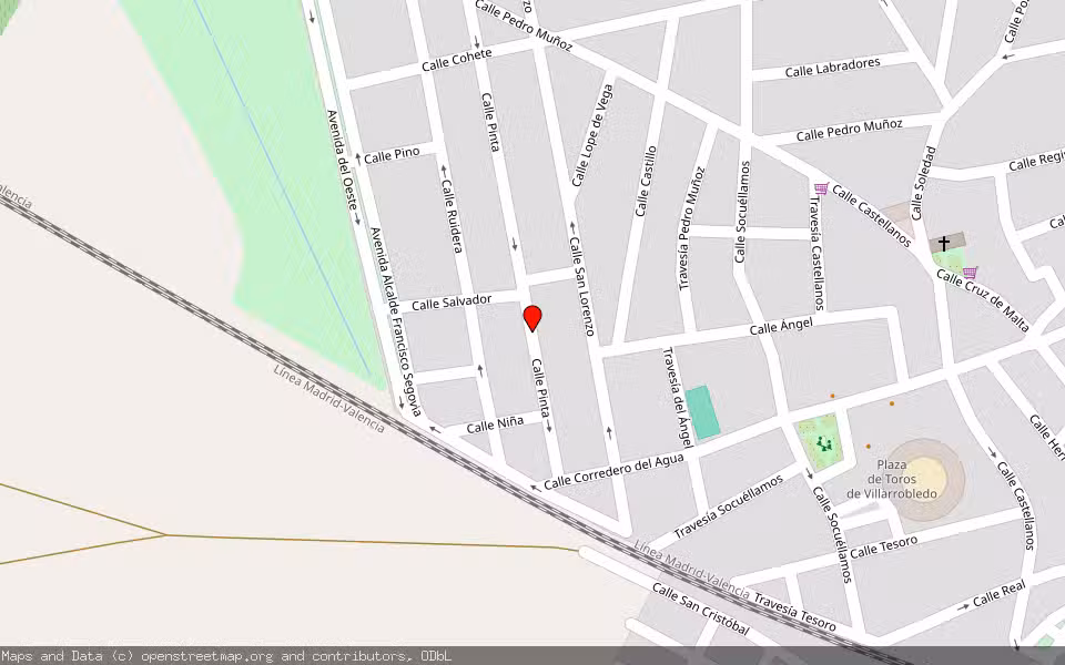 Mapa de Subasta Inmueble (Vivienda) en Villarrobledo, Albacete
