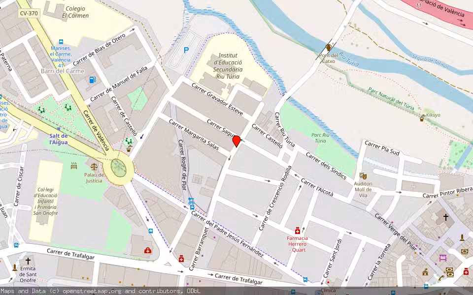 Mapa de Subasta Inmueble (Vivienda) en Quart De Poblet, Valencia/València