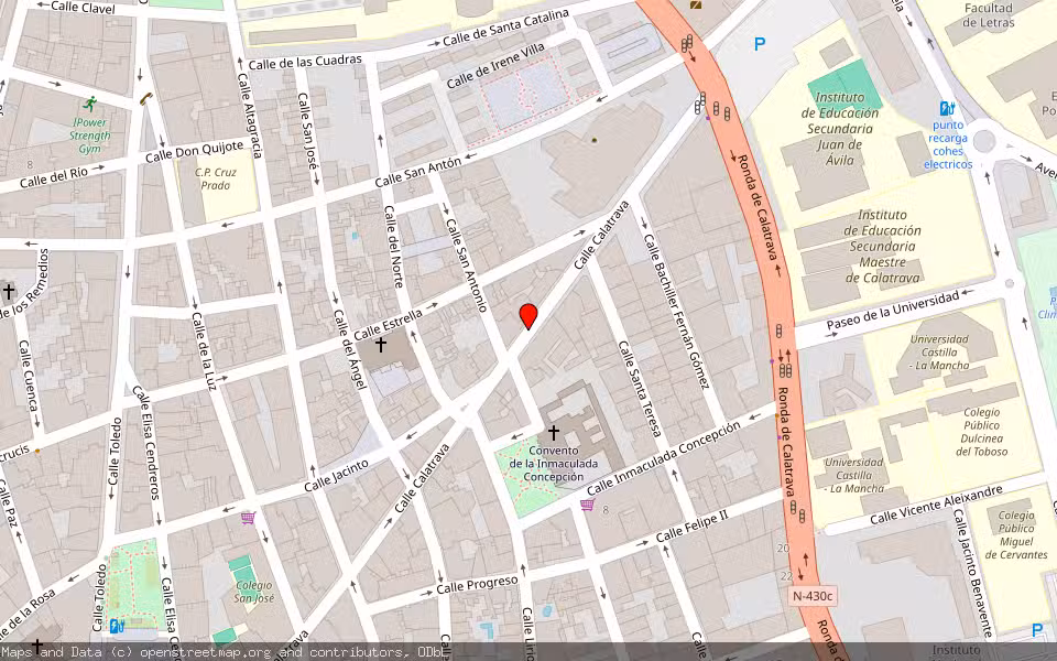 Mapa de Subasta Inmueble (Vivienda) en Ciudad Real