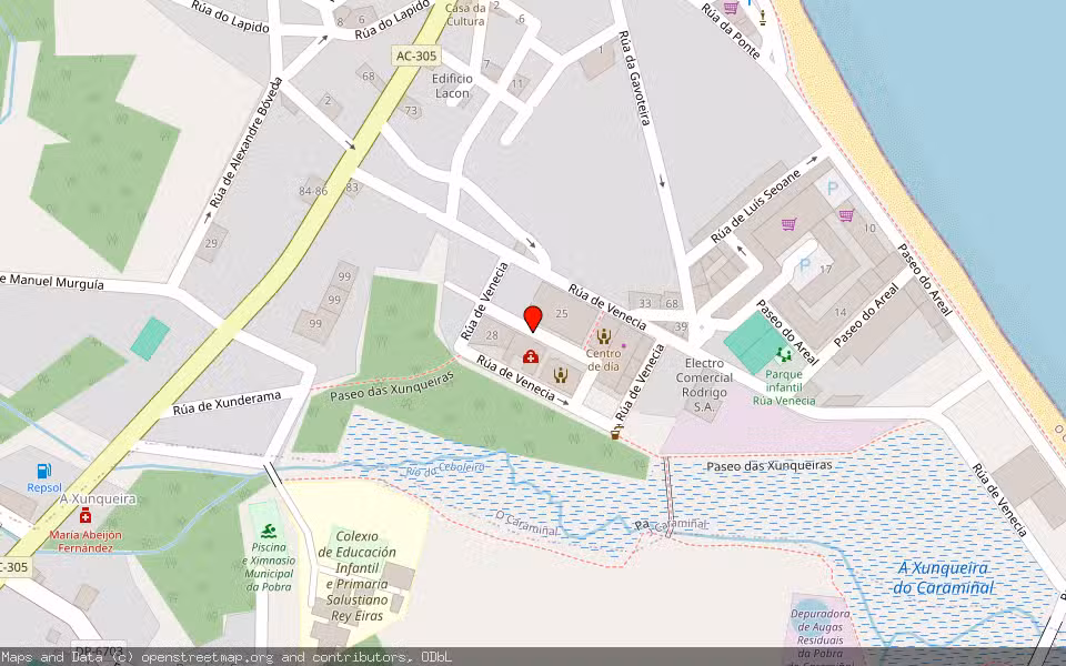 Mapa de Subasta Inmueble (Vivienda) en Pobra Do Caramiñal, A Coruña