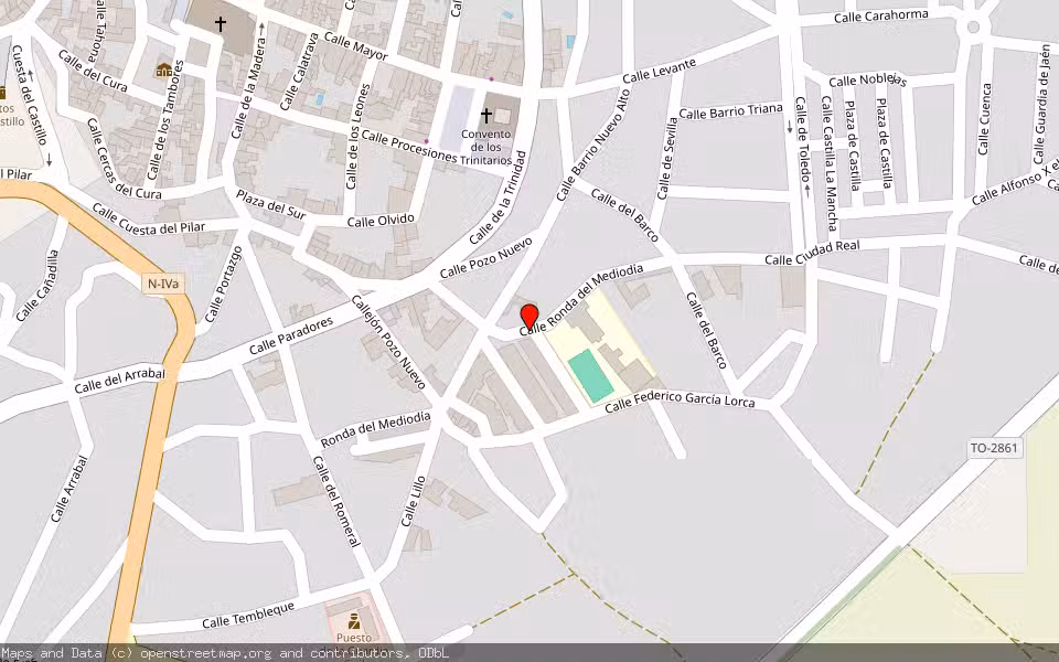 Mapa de Subasta Inmueble (Vivienda) en La Guardia, Toledo