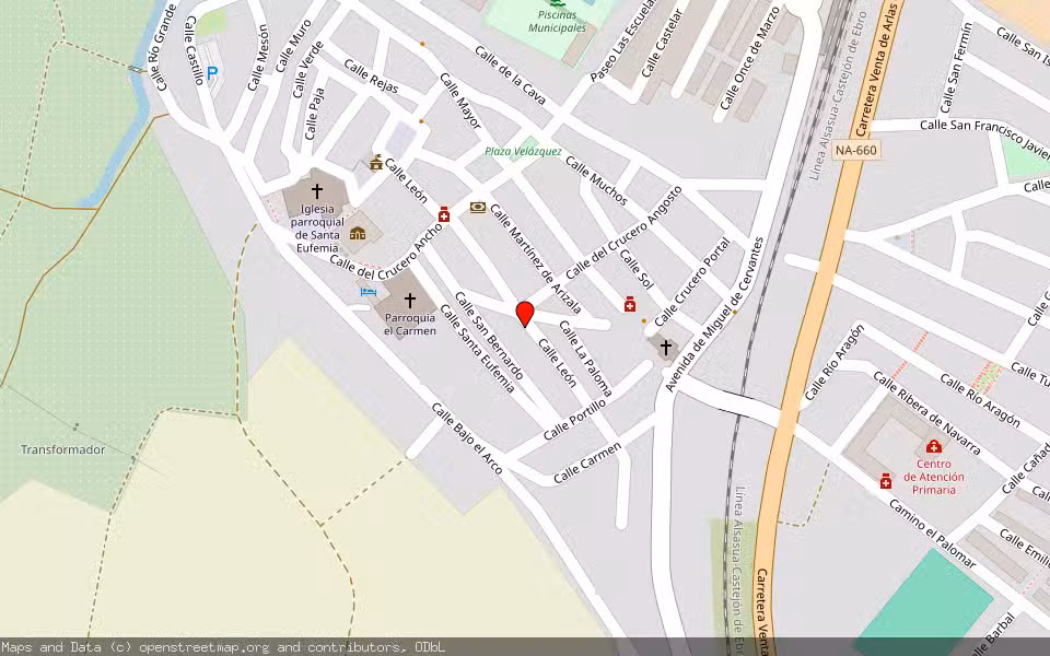 Mapa de Subasta Inmueble (Vivienda) en Villafranca, Navarra