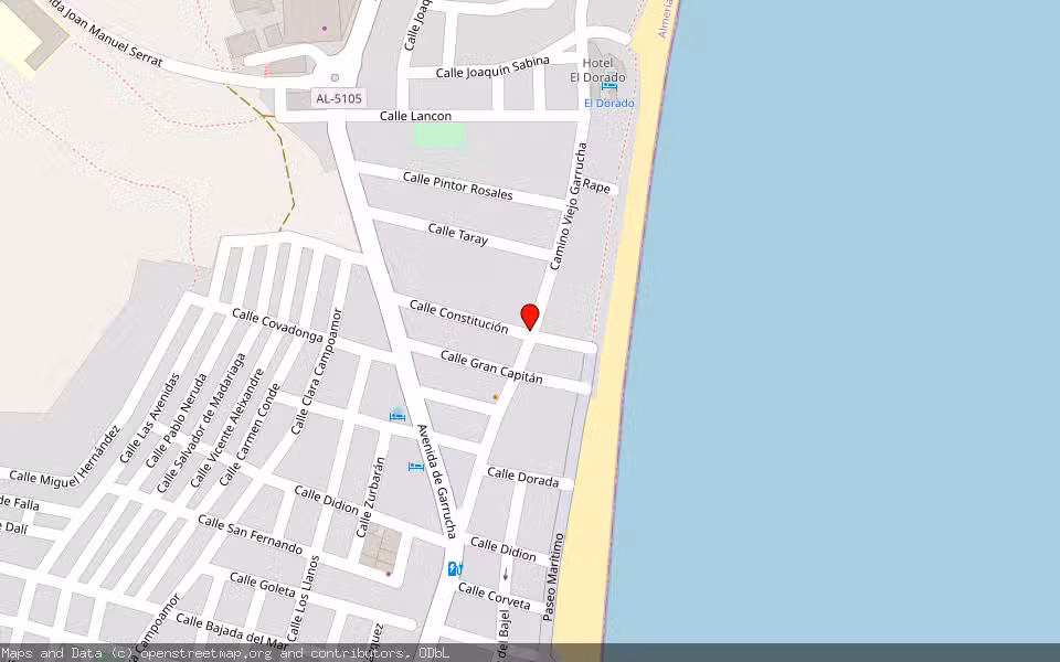 Mapa de Subasta Inmueble (Vivienda) en Carboneras, Almería