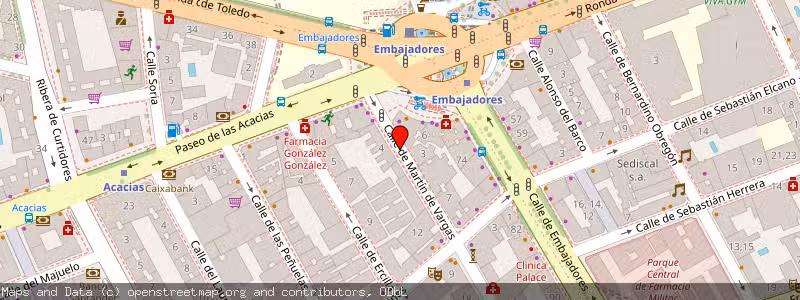 Mapa de Subasta de Inmueble (Garaje) en Madrid, Madrid 