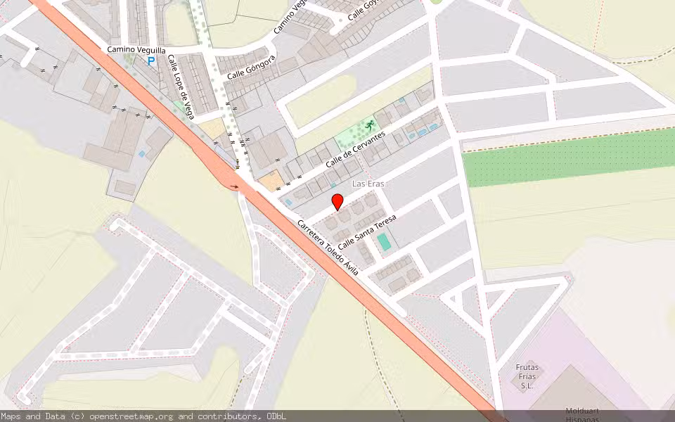 Mapa de Subasta Inmueble (Vivienda) en Santo Domingo Caudilla, Toledo