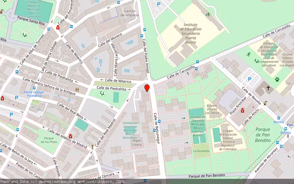 Mapa de Subasta Inmueble (Vivienda) en Madrid