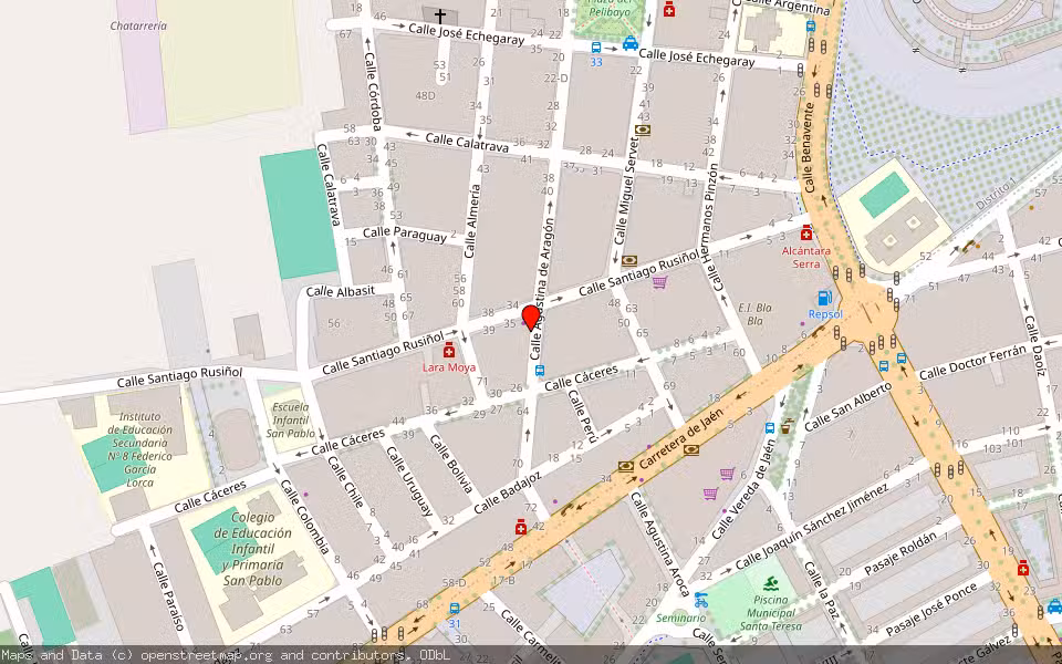 Mapa de Subasta Inmueble (Garaje) en Albacete