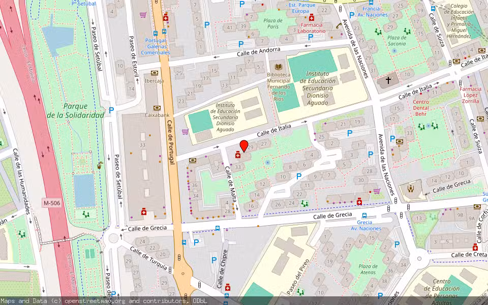 Mapa de Subasta Inmueble (Vivienda) en Fuenlabrada, Madrid