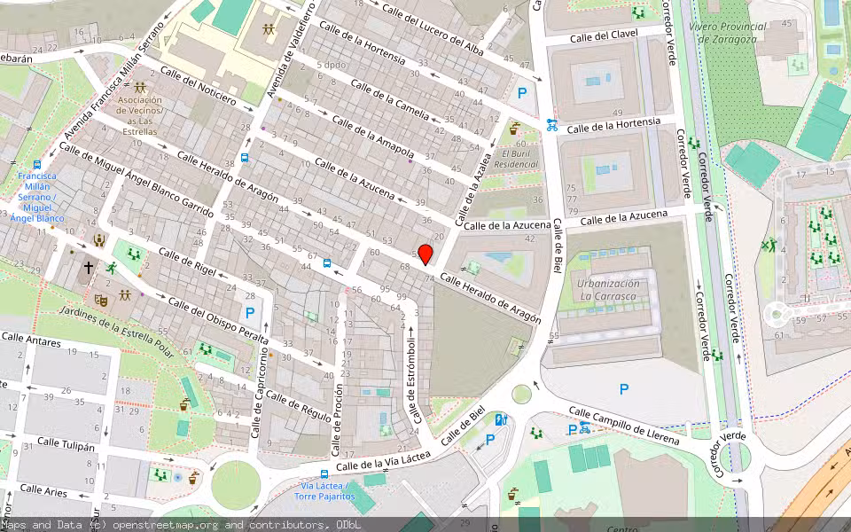 Mapa de Subasta Inmueble (Otros) en Zaragoza