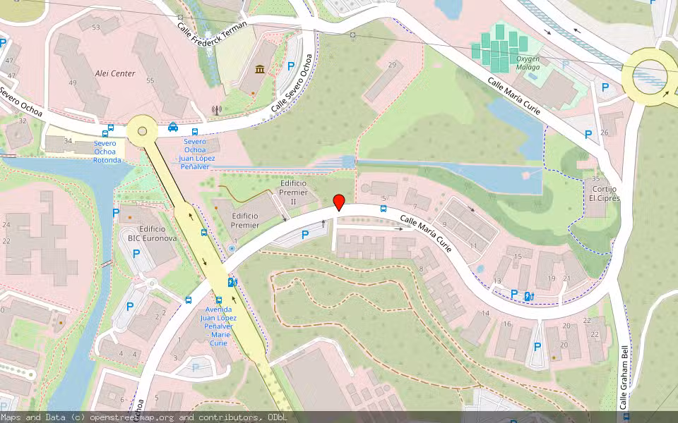 Mapa de Subasta Inmueble (Local comercial) en Malaga, Málaga