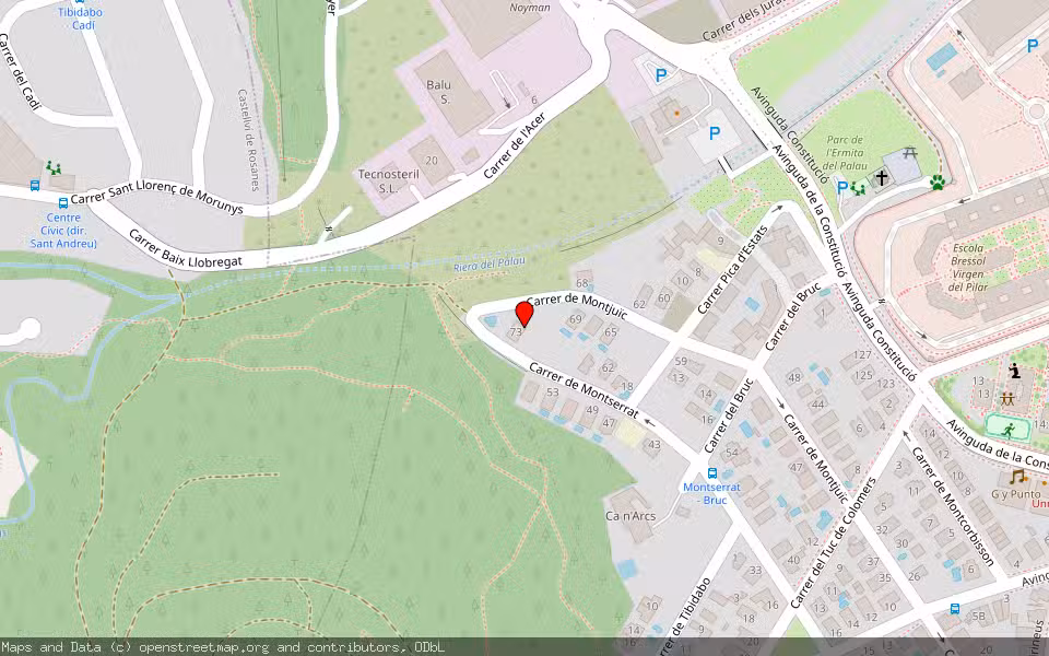 Mapa de Subasta Inmueble (Vivienda) en Sant Andreu De La Barca, Barcelona