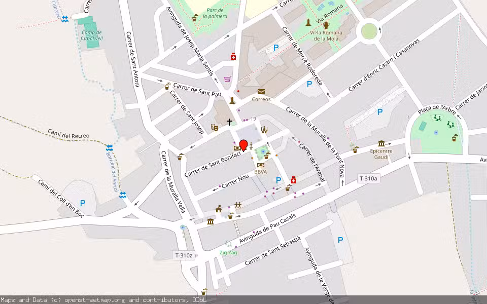 Mapa de Subasta Inmueble (Garaje) en Riudoms, Tarragona