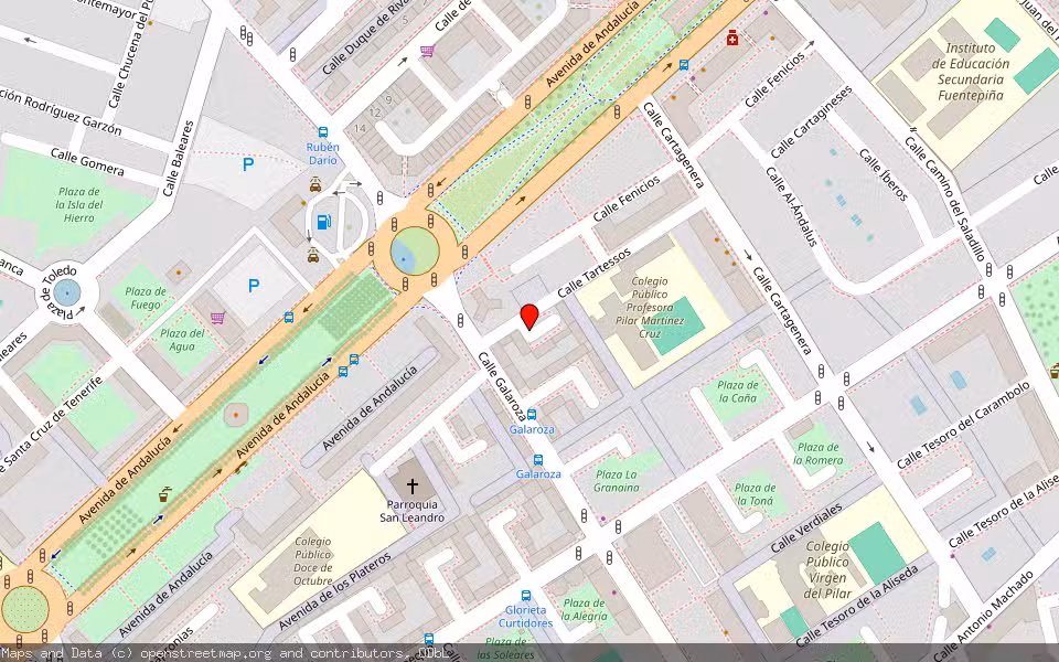 Mapa de Subasta Inmueble (Vivienda) en Huelva