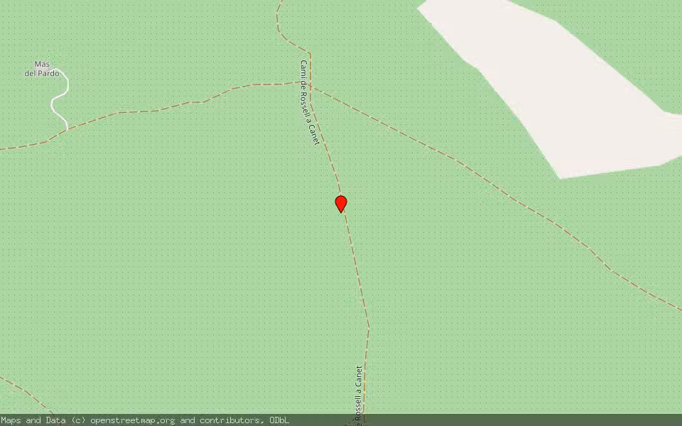 Mapa de Subasta Inmueble (Finca rústica) en Rossell, Castellón/Castelló