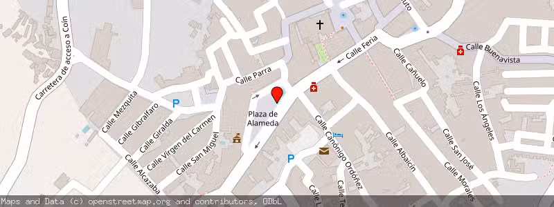 Mapa de Subasta de Inmueble (Vivienda) en Coin, Málaga 