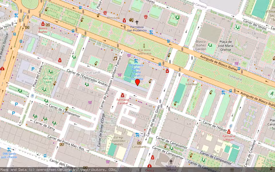 Mapa de Subasta Inmueble (Vivienda) en Valencia, Valencia/València