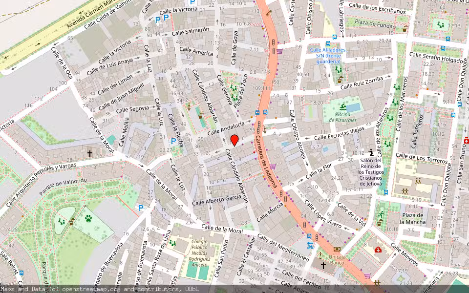 Mapa de Subasta Inmueble (Vivienda) en Salamanca