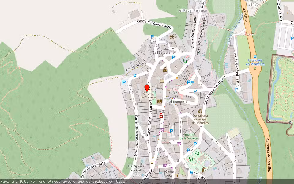 Mapa de Subasta Inmueble (Vivienda) en Torrelles De Llobregat, Barcelona