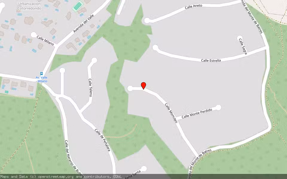 Mapa de Subasta Inmueble (Vivienda) en Batres, Madrid