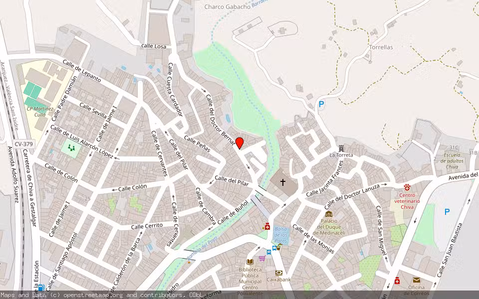 Mapa de Subasta Inmueble (Vivienda) en Chiva, Valencia/València