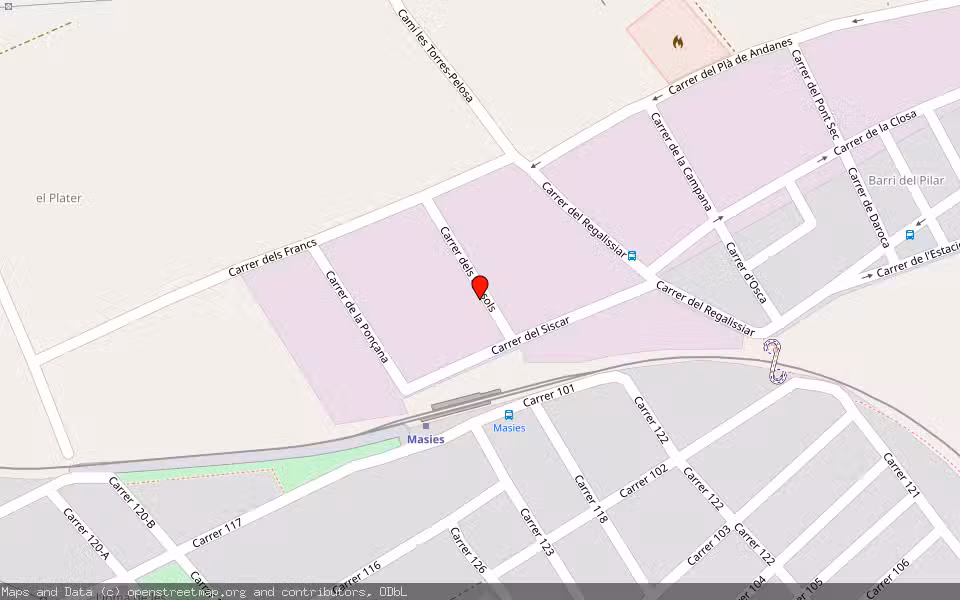 Mapa de Subasta Inmueble (Nave industrial) en Moncada, Valencia/València