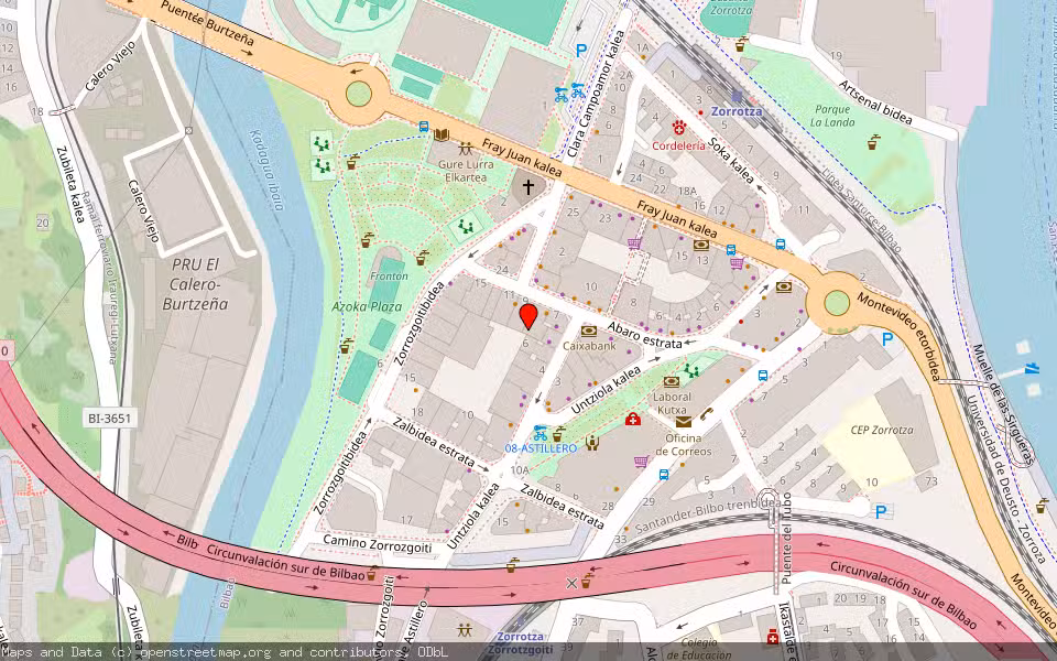 Mapa de Subasta Inmueble (Otros) en Bilbao, Bizkaia