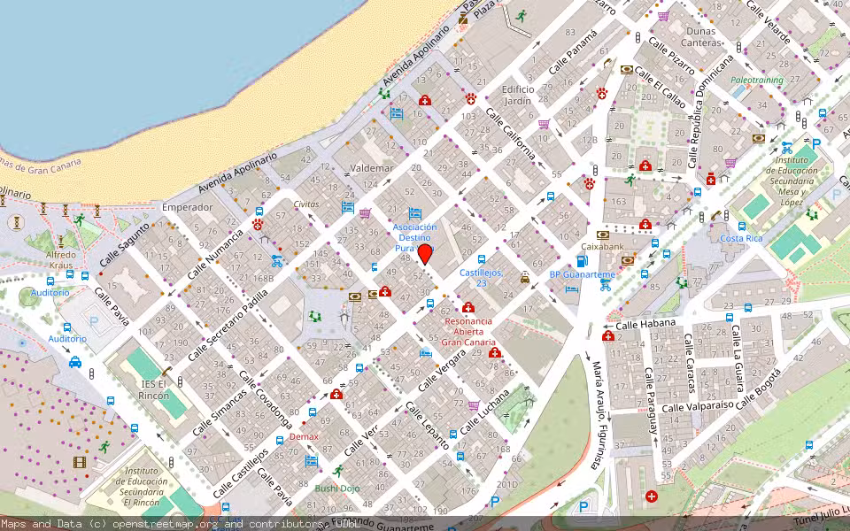 Mapa de Subasta Inmueble (Vivienda) en Las Palmas De Gran Canaria, Las Palmas