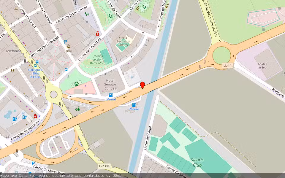 Mapa de Subasta Inmueble (Local comercial) en Lleida
