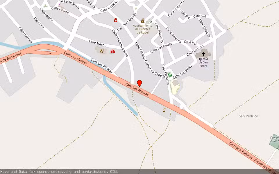 Mapa de Subasta Inmueble (Vivienda) en Fuentes De Ropel, Zamora