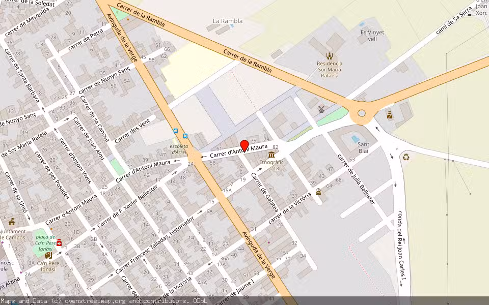 Mapa de Subasta Inmueble (Vivienda) en Campos, Baleares