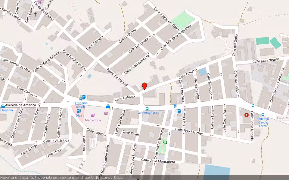 Mapa de Subasta Inmueble (Otros) en Ingenio, Las Palmas