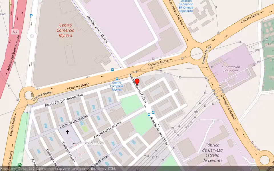 Mapa de Subasta Inmueble (Vivienda) en Murcia