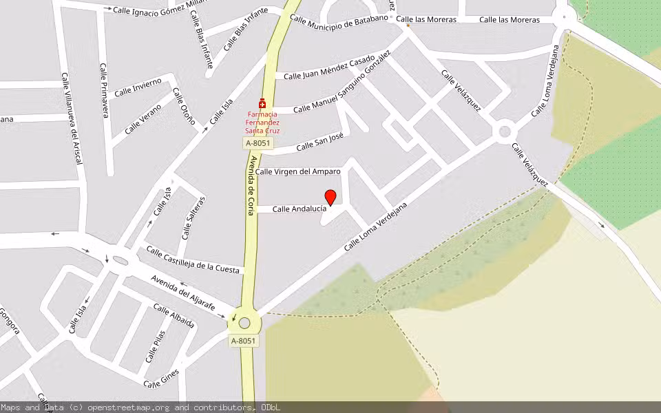 Mapa de Subasta Inmueble (Vivienda) en Palomares Del Río, Sevilla