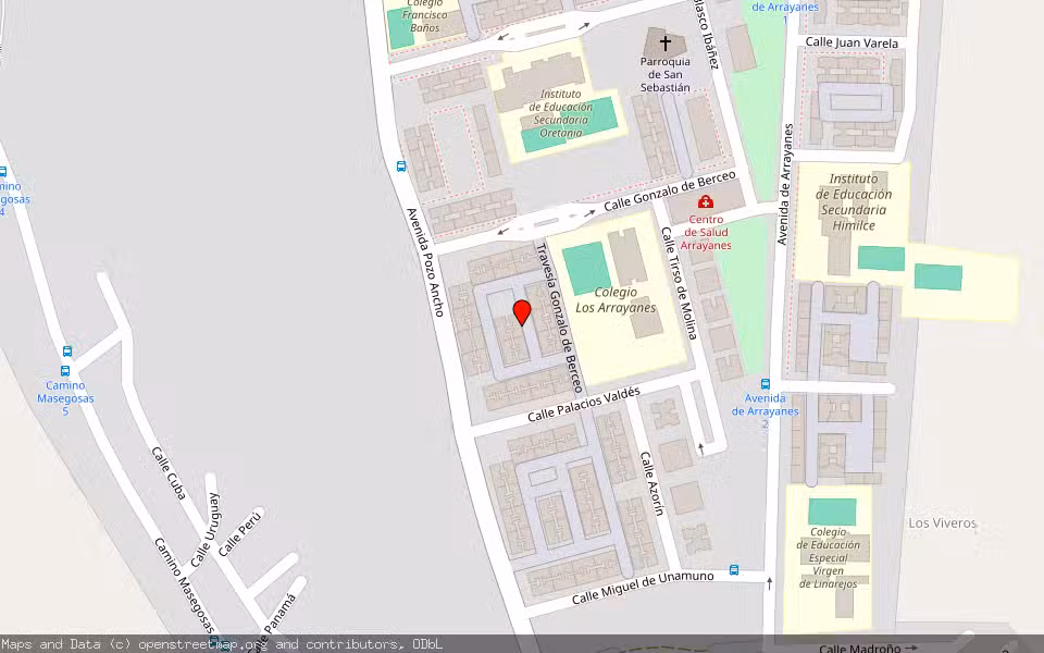 Mapa de Subasta Inmueble (Vivienda) en Linares, Jaén