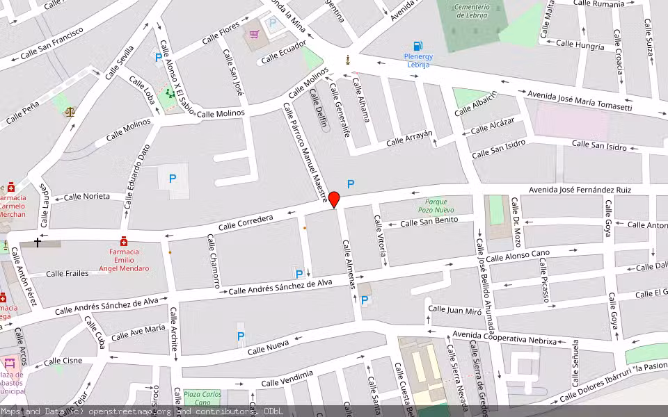 Mapa de Subasta Inmueble (Vivienda) en Lebrija, Sevilla