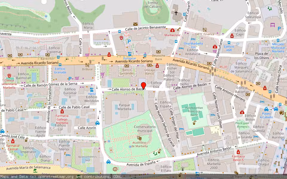 Mapa de Subasta Inmueble (Local comercial) en Marbella, Málaga