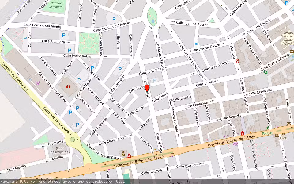 Mapa de Subasta Inmueble (Vivienda) en El Ejido, Almería