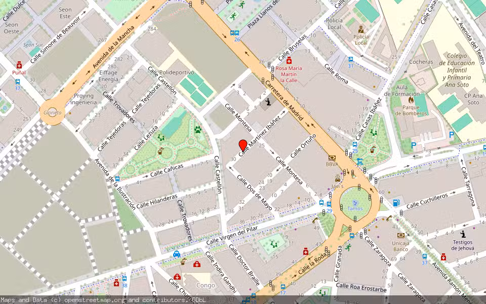 Mapa de Subasta Inmueble (Garaje) en Albacete