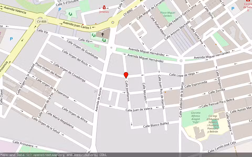 Mapa de Subasta Inmueble (Garaje) en Ibi, Alicante/Alacant
