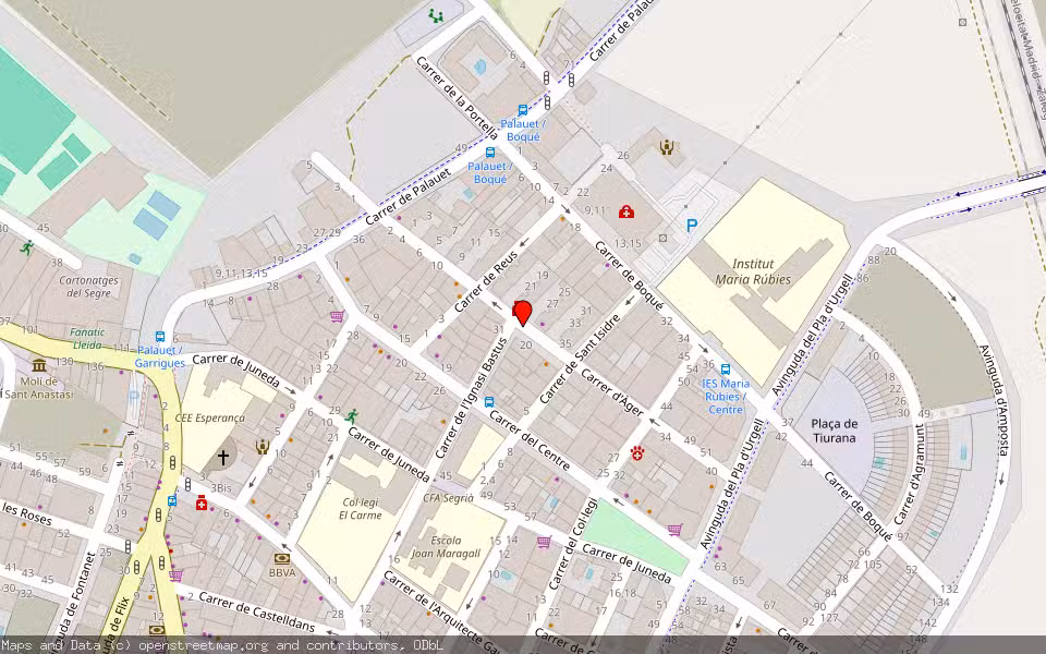 Mapa de Subasta Inmueble (Vivienda) en Lleida