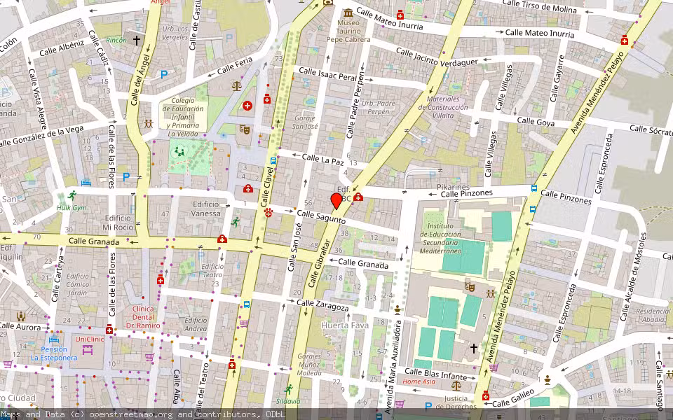 Mapa de Subasta Inmueble (Garaje) en Linea De La Concepcion, Cádiz