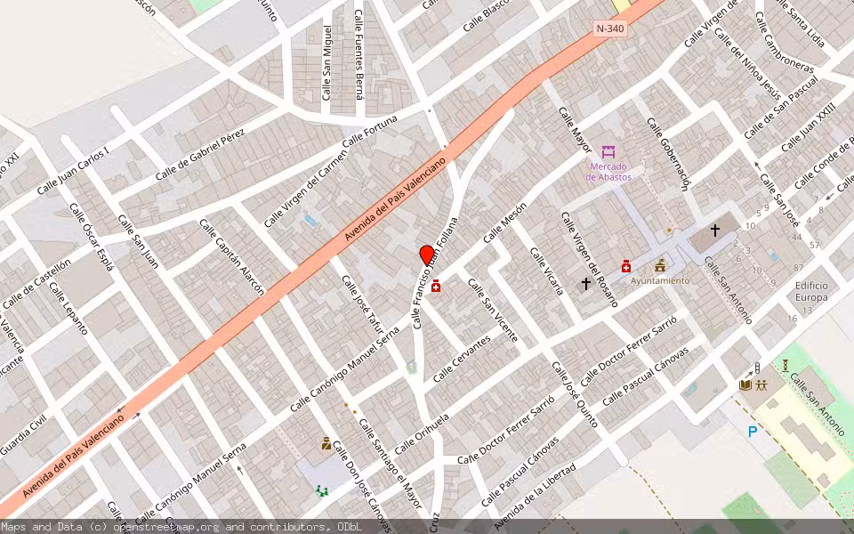Mapa de Subasta Inmueble (Vivienda) en Albatera, Alicante/Alacant