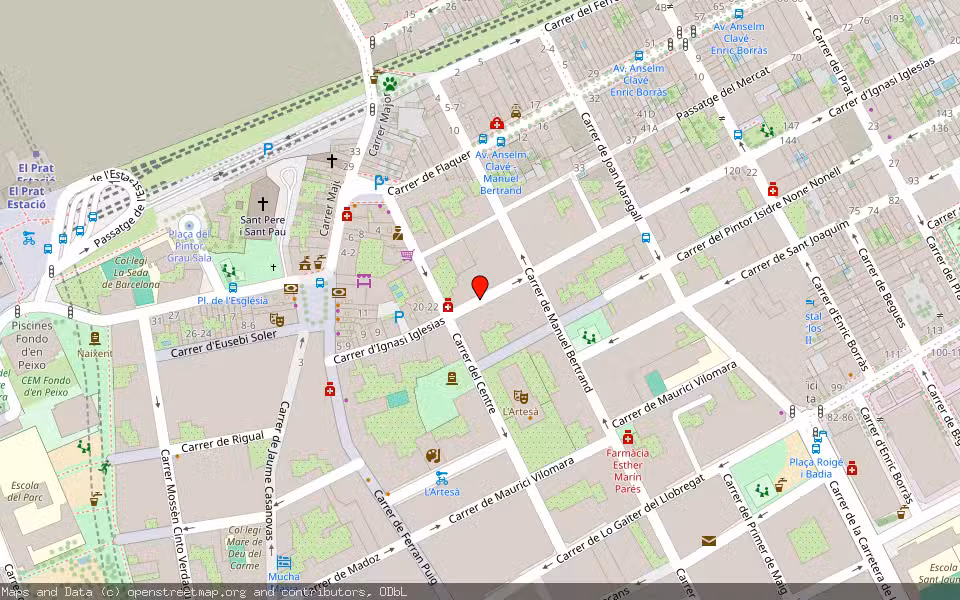 Mapa de Subasta Inmueble (Vivienda) en El Prat De Llobregat, Barcelona