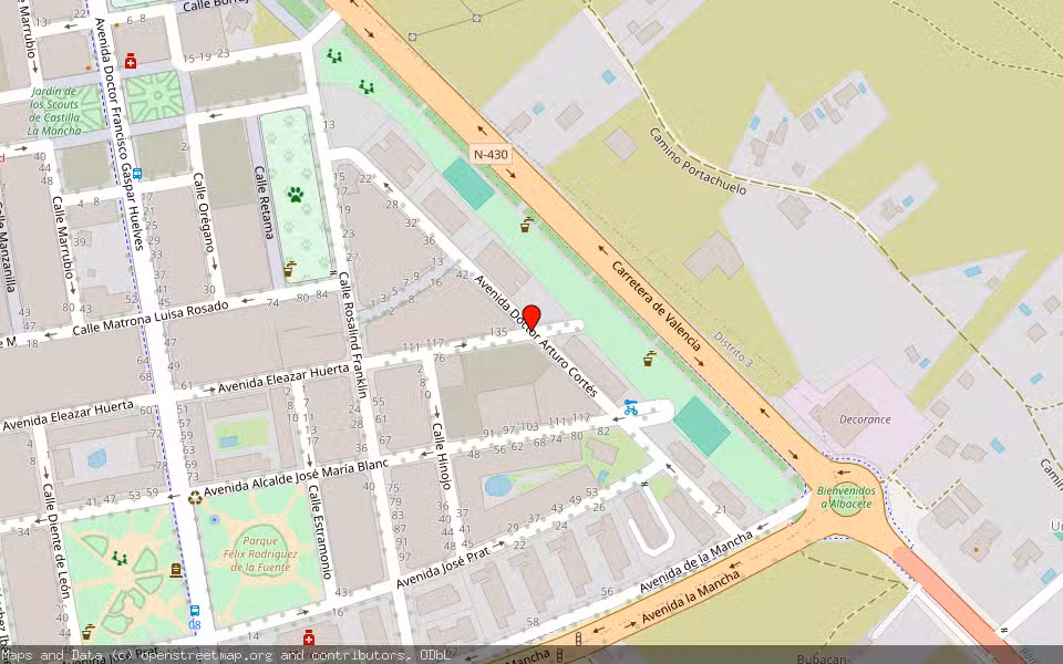 Mapa de Subasta Inmueble (Vivienda) en Albacete