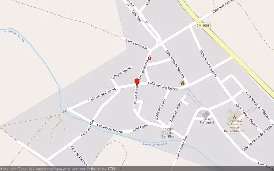 Mapa de Subasta Inmueble (Vivienda) en Arcicollar, Toledo