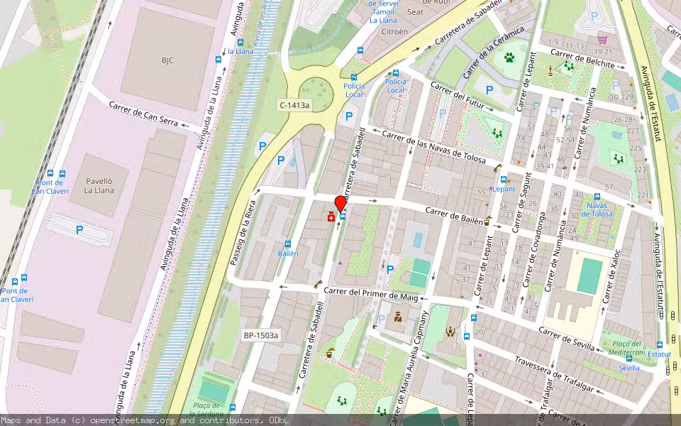 Mapa de Subasta Inmueble (Vivienda) en Rubí, Barcelona