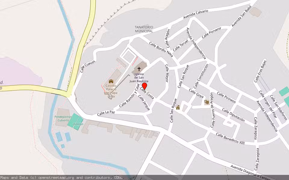 Mapa de Subasta Inmueble (Vivienda) en Illueca, Zaragoza