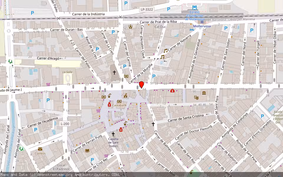 Mapa de Subasta Inmueble (Local comercial) en Mollerussa, Lleida