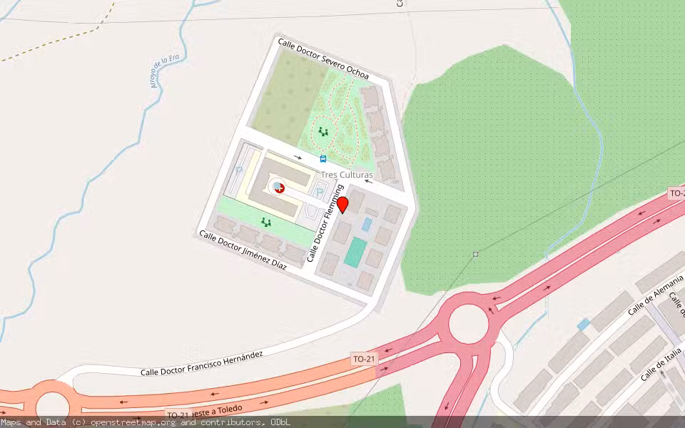 Mapa de Subasta Inmueble (Vivienda) en Toledo